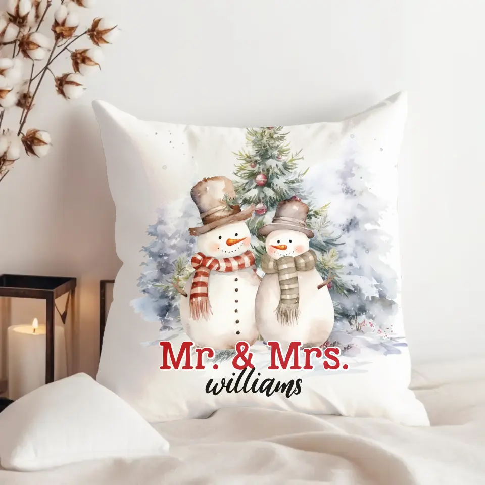 Personalized Mr Mrs Christmas Pillows Magically Made