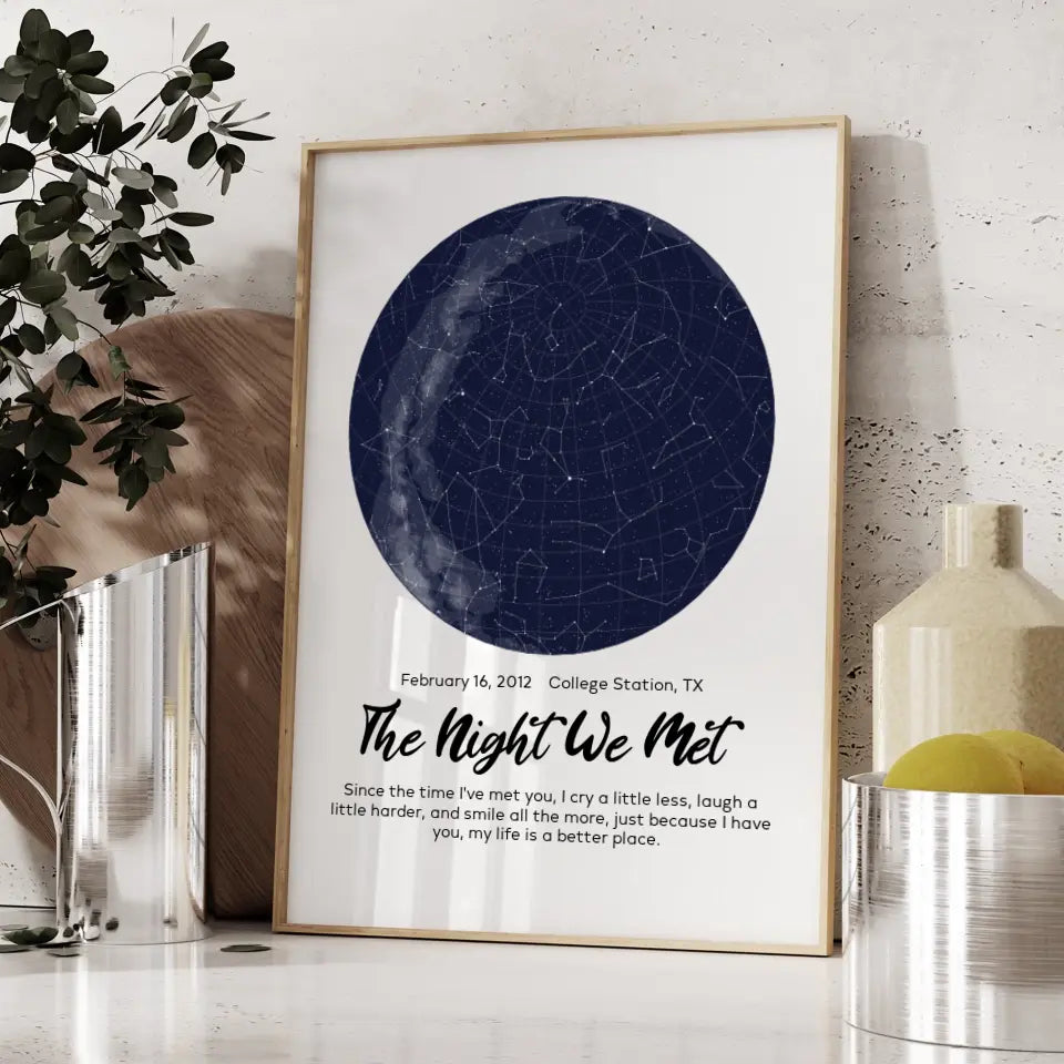 Personalized Star Map Frame