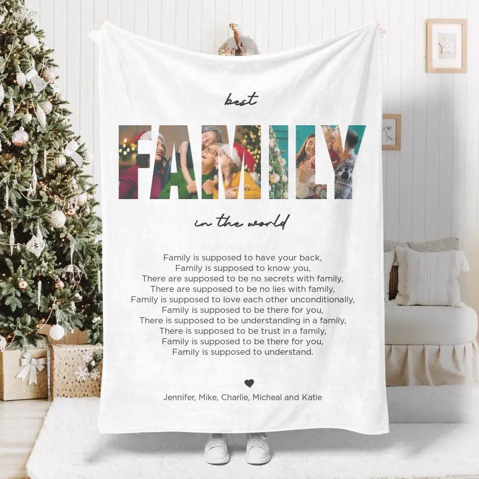 Personalized Family Blanket Magically Made