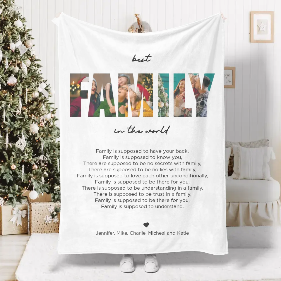 Personalized Family Blanket