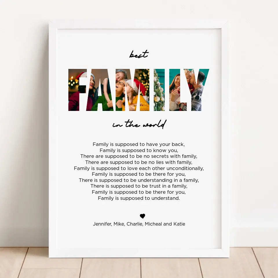 Personalized Family Frame