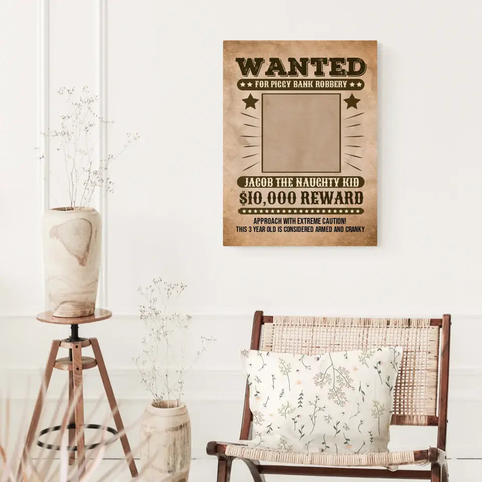 Canvas "Wanted"