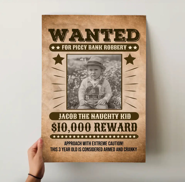Unframed Poster "Wanted"
