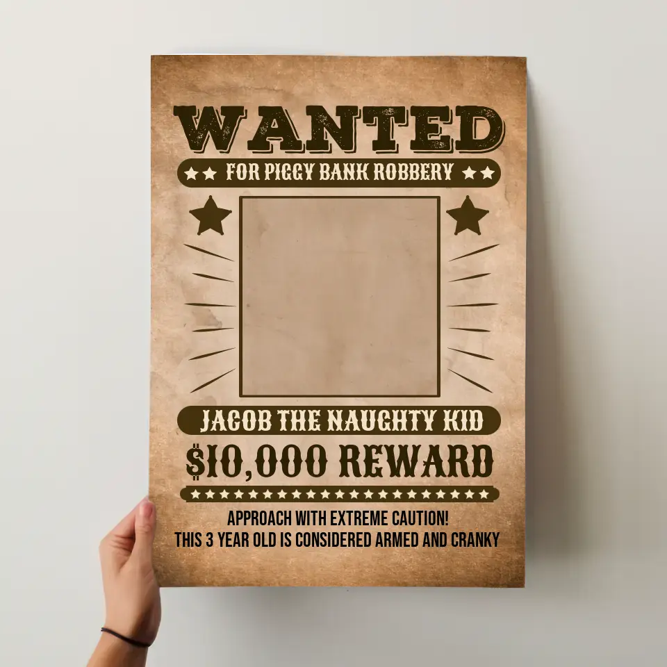 Unframed Poster "Wanted"