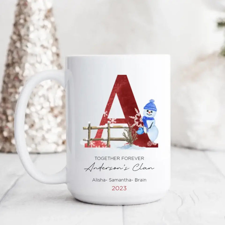 Personalized Family Initial Mug