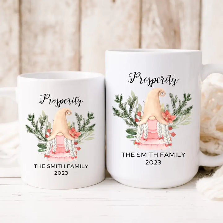 Personalized Christmas Gnome Mug