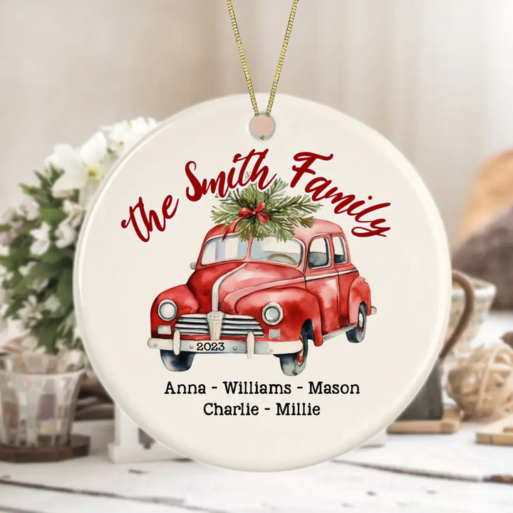 Personalized Family Christmas Ornament with Names