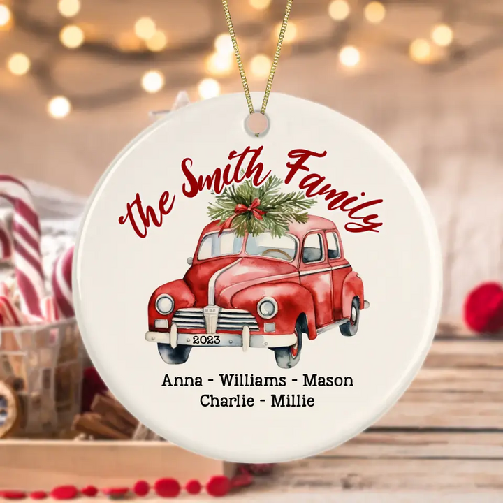 Personalized Family Christmas Ornament with Names