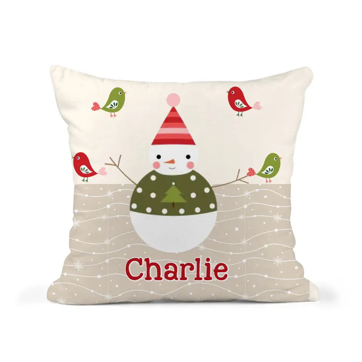Christmas Snowman Pillows For Grandkids