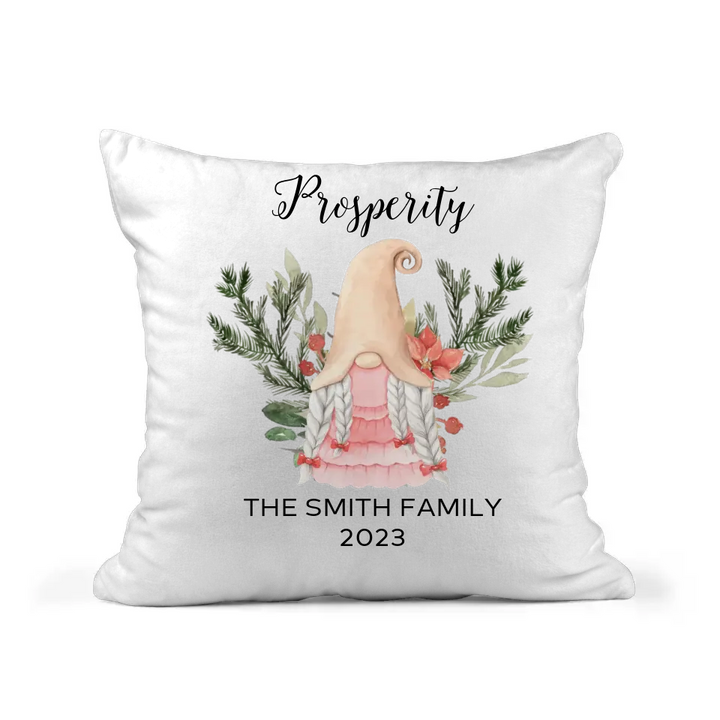 Personalized Christmas Gnome Pillow