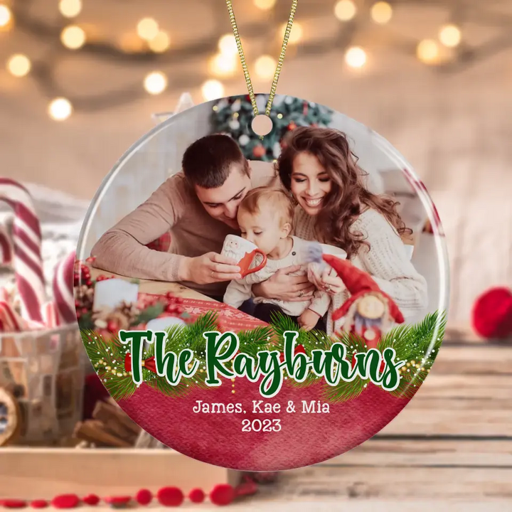 Personalized "Upload Your Own" Family Ornament