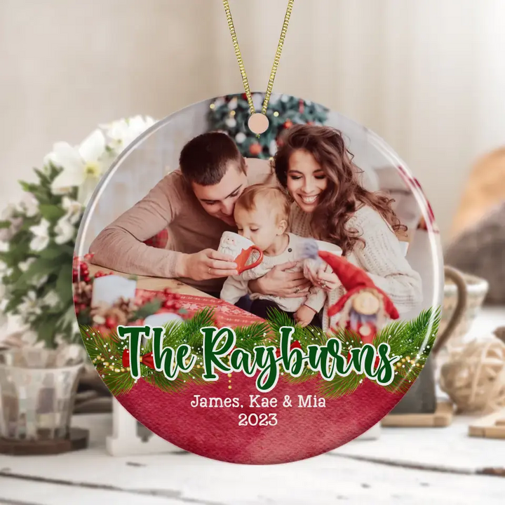 Personalized "Upload Your Own" Family Ornament