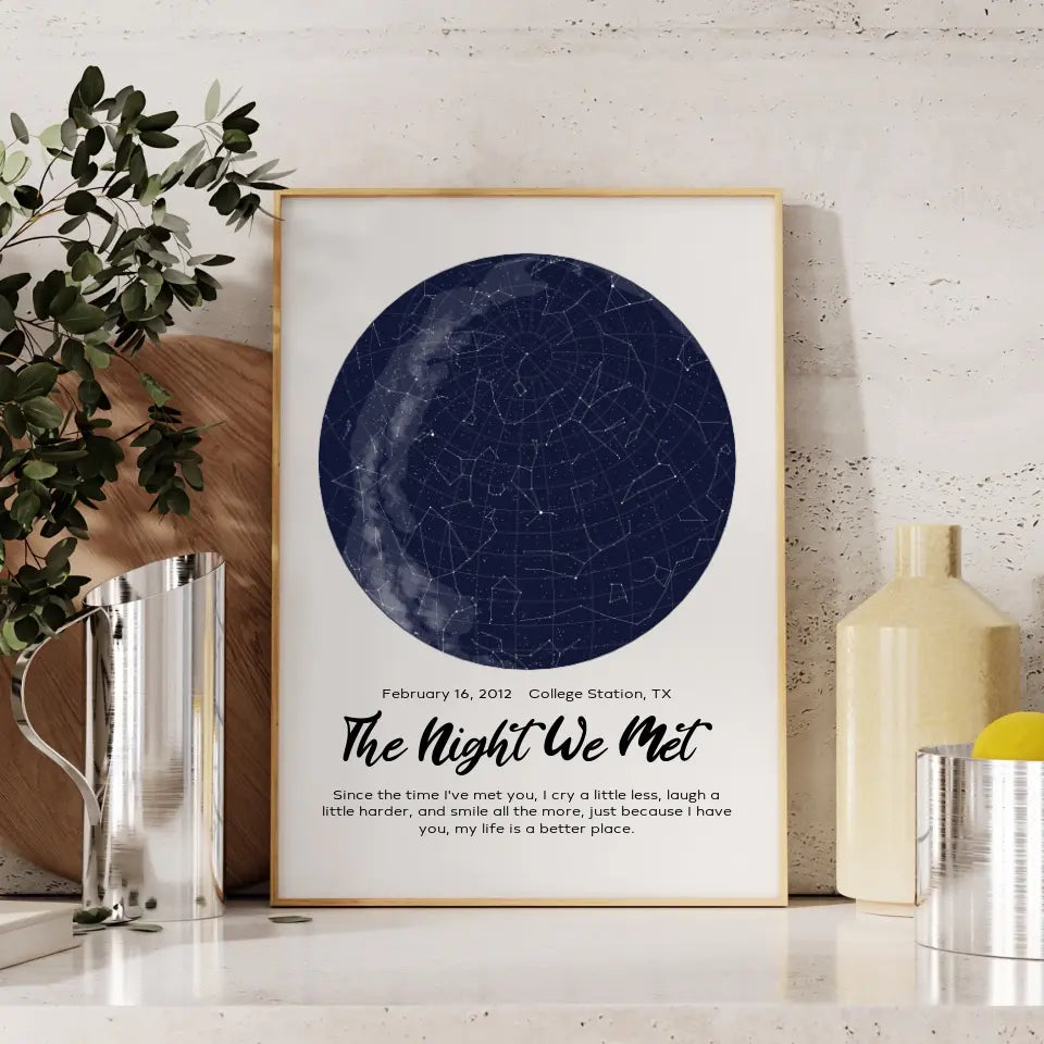 Personalized Star Map Frame