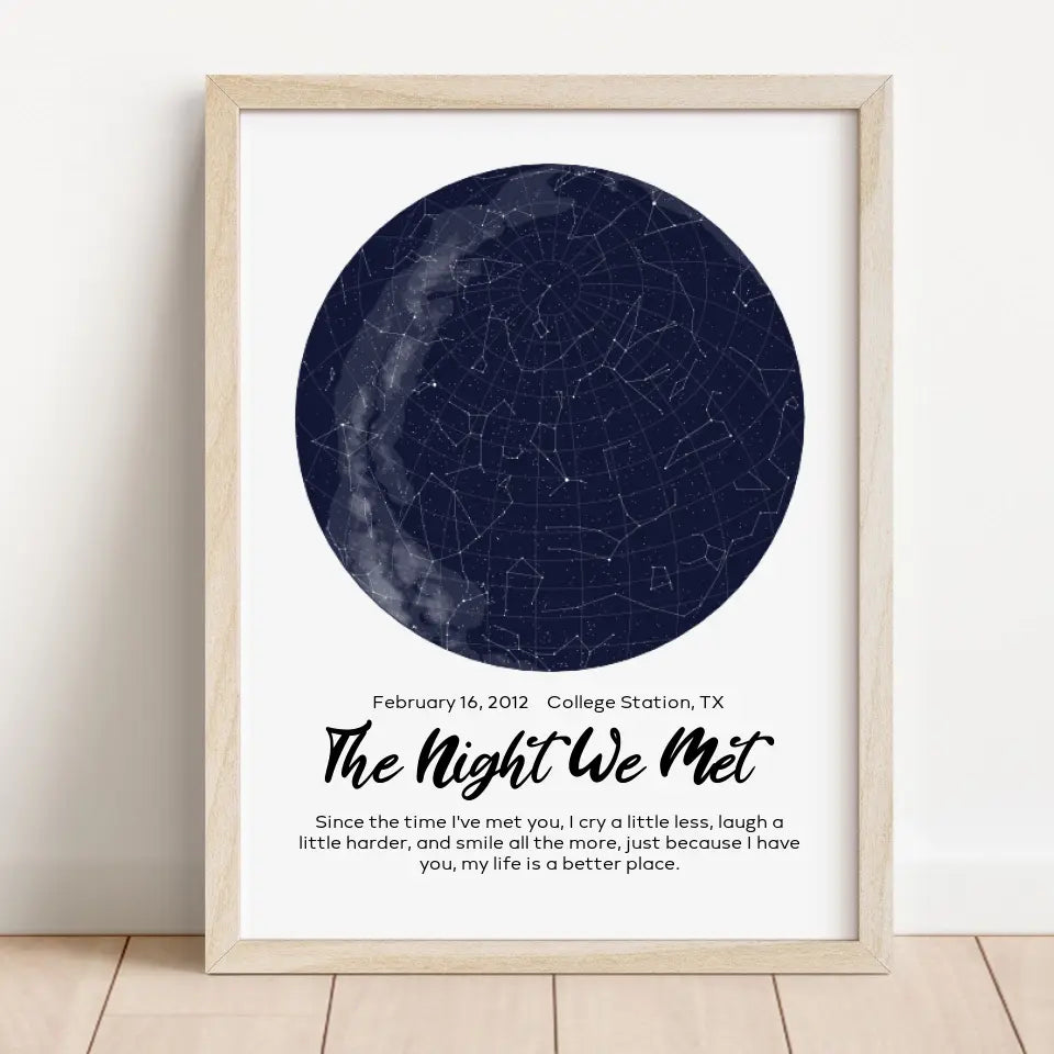 Personalized Star Map Frame