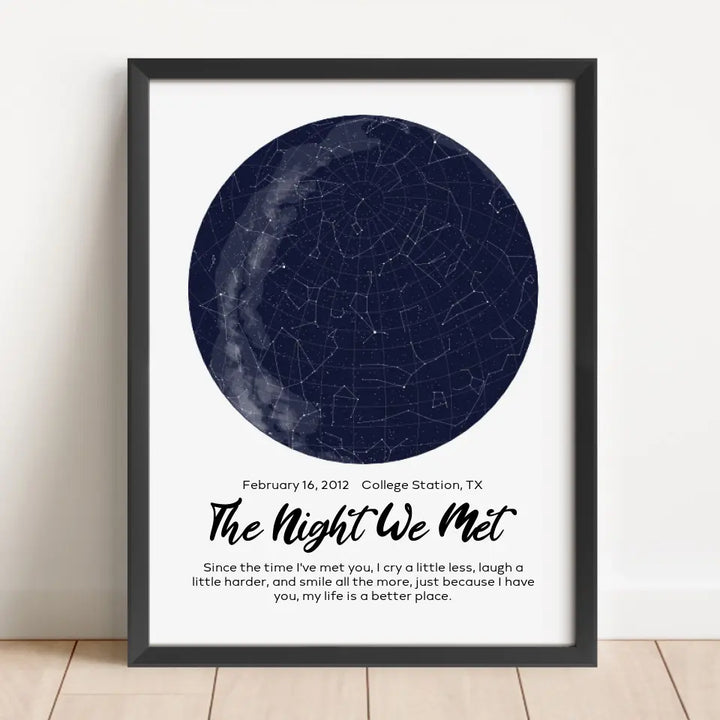 Personalized Star Map Frame