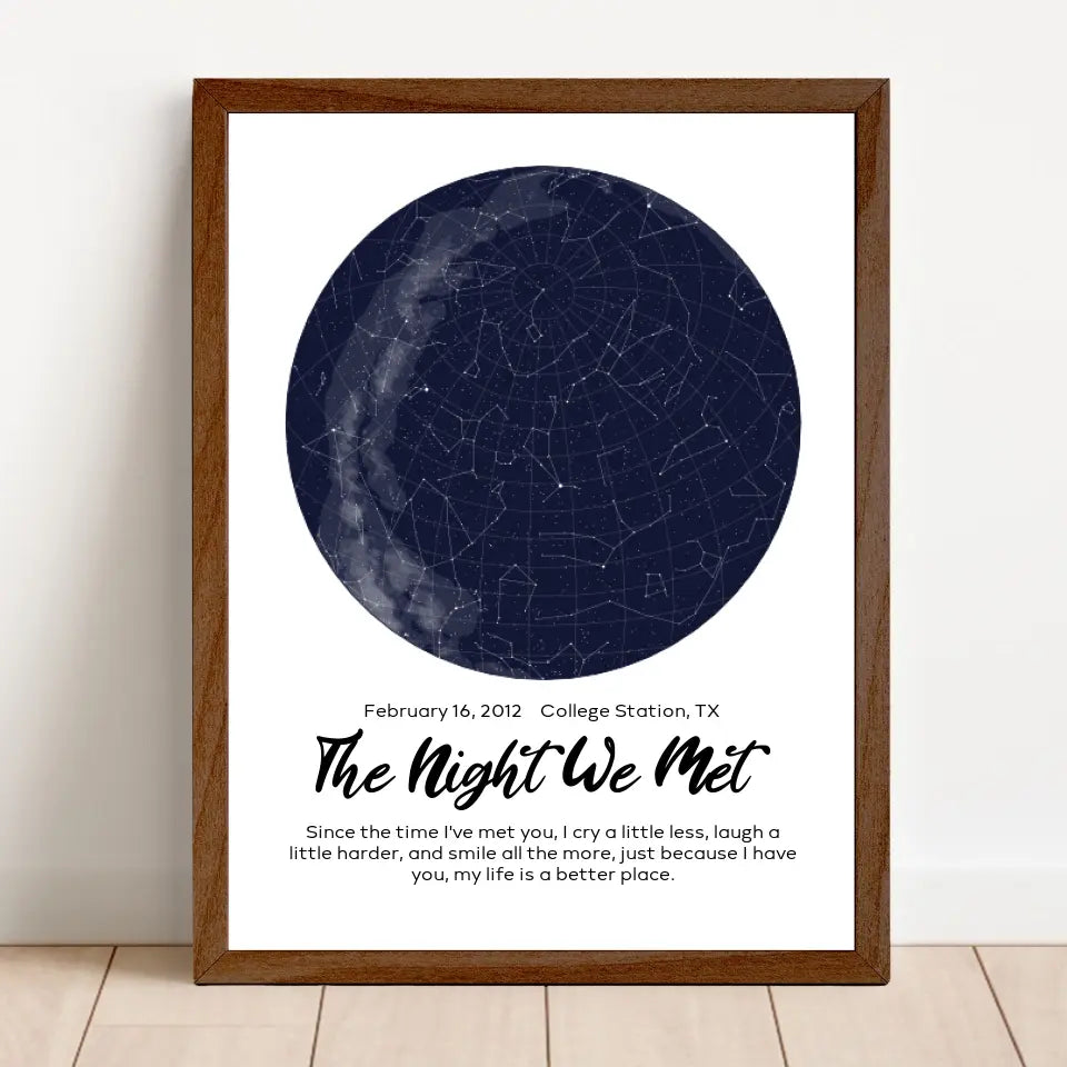 Personalized Star Map Frame