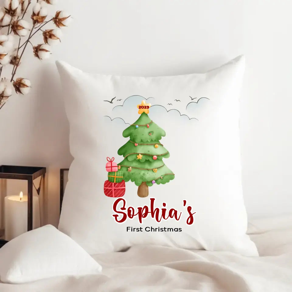 "Ginger Christmas" Personalized Pillow
