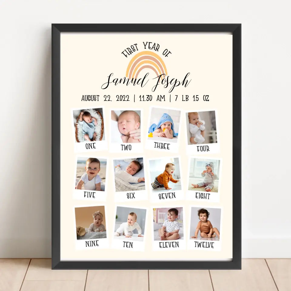 Personalized First Year Frame
