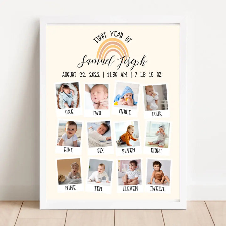 Personalized First Year Frame