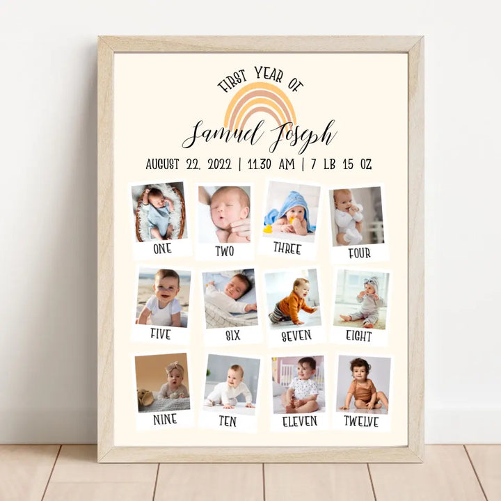 Personalized First Year Frame