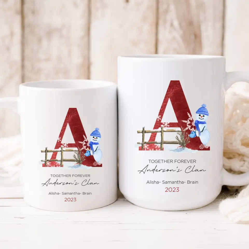 Personalized Family Initial Mug