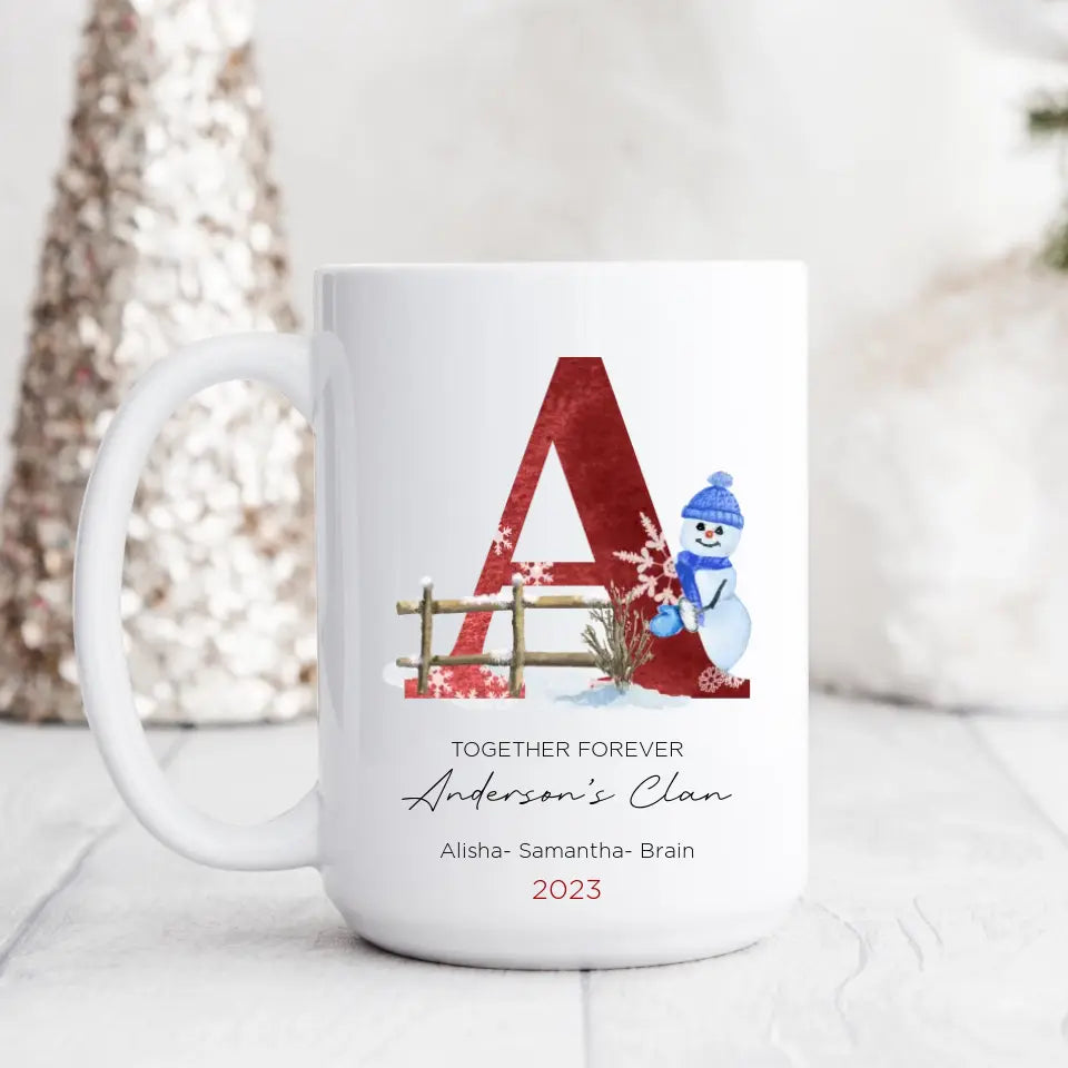 Personalized Family Initial Mug