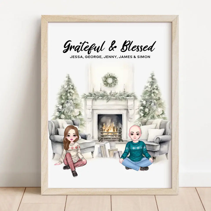 Personalized Christmas Family Frame