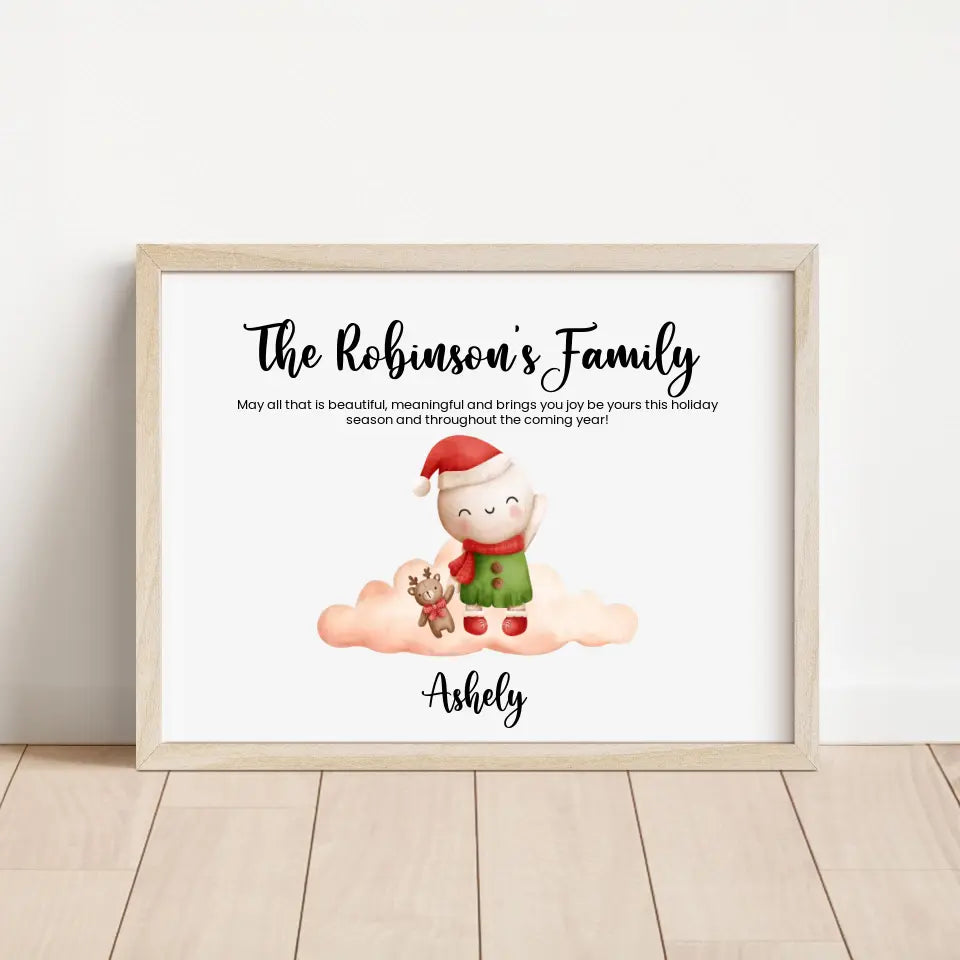 Personalized Snowman Family Frame