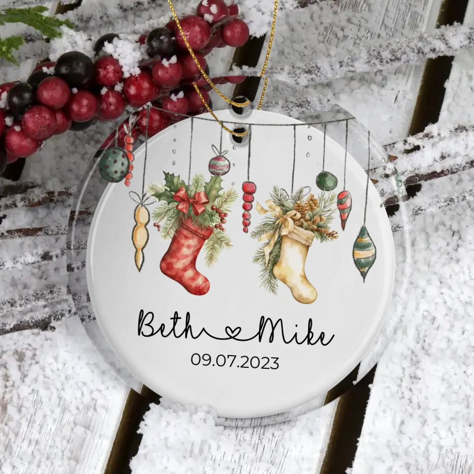 Personalized Names Stocking Ornament