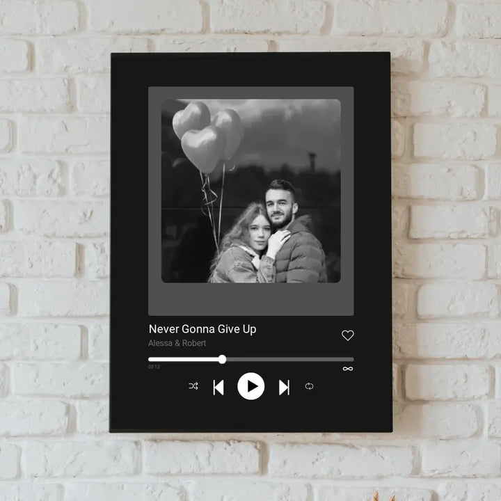 Personalized Spotify Couple Canvas