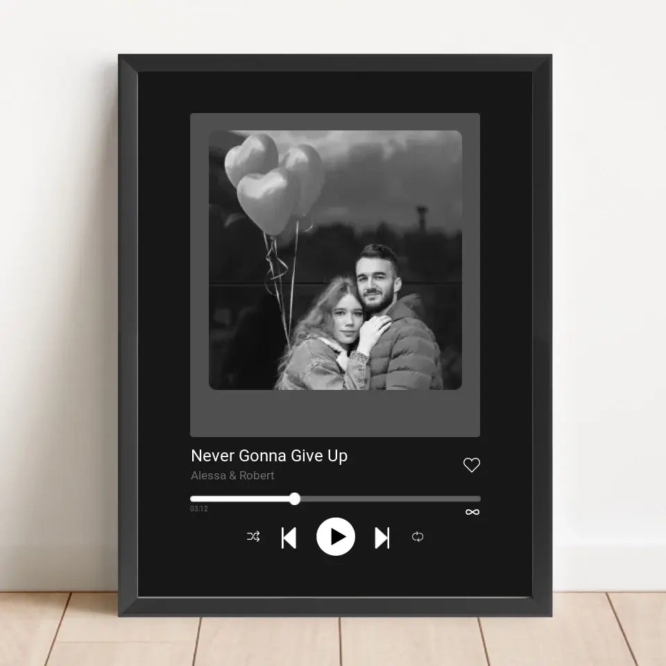 Personalized Spotify Couple Frame
