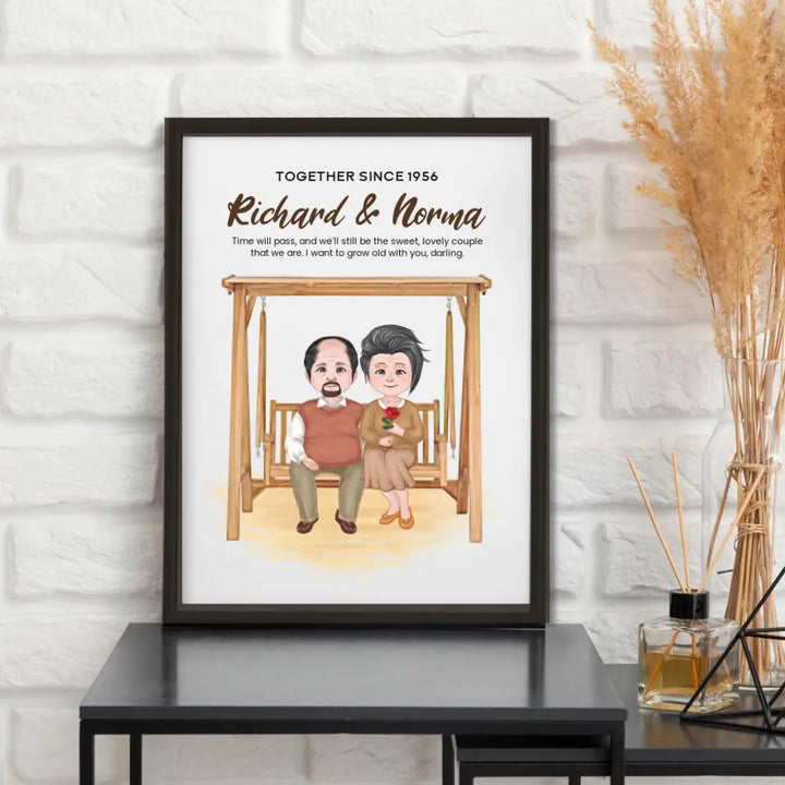 Personalized "Growing Old Together" Frame