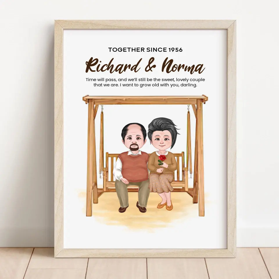 Personalized "Growing Old Together" Frame