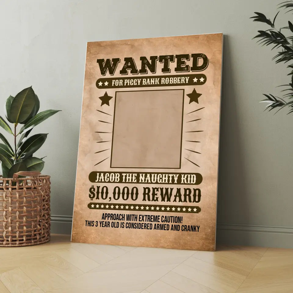 Canvas "Wanted"
