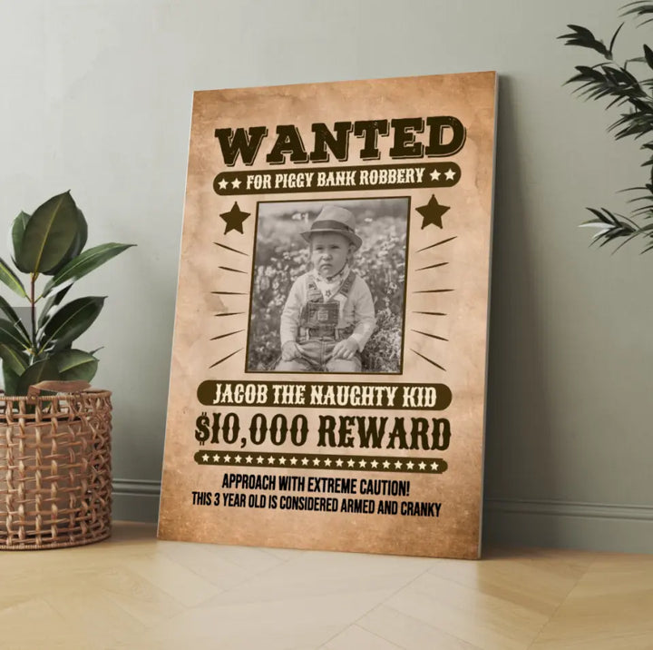 Canvas "Wanted"